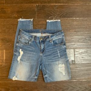 KUT from the Kloth Size 4 High Waisted Distressed Jeans